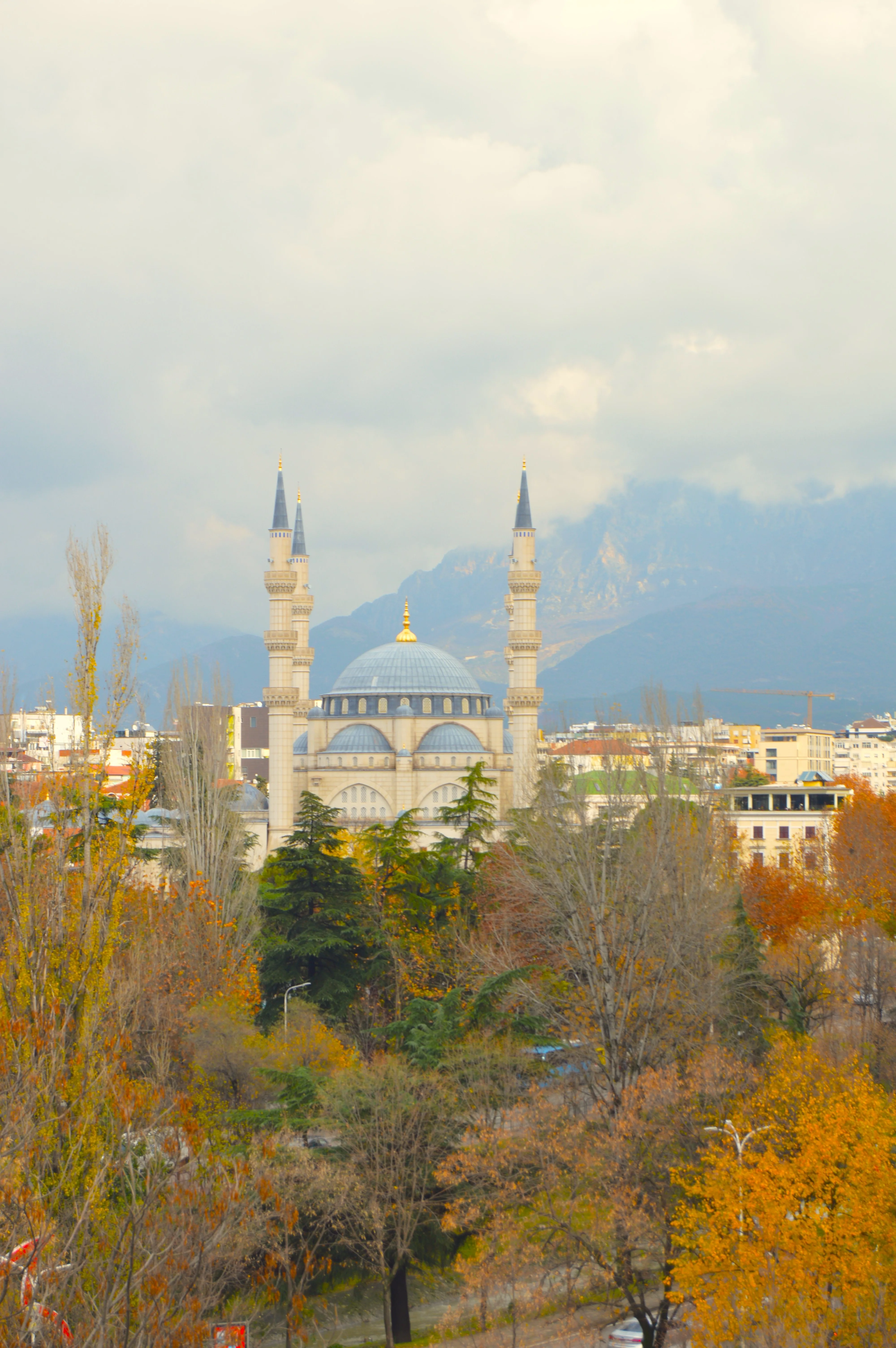 Mezquita Et'hem Bey en Tirana, Albania, vista panorámica