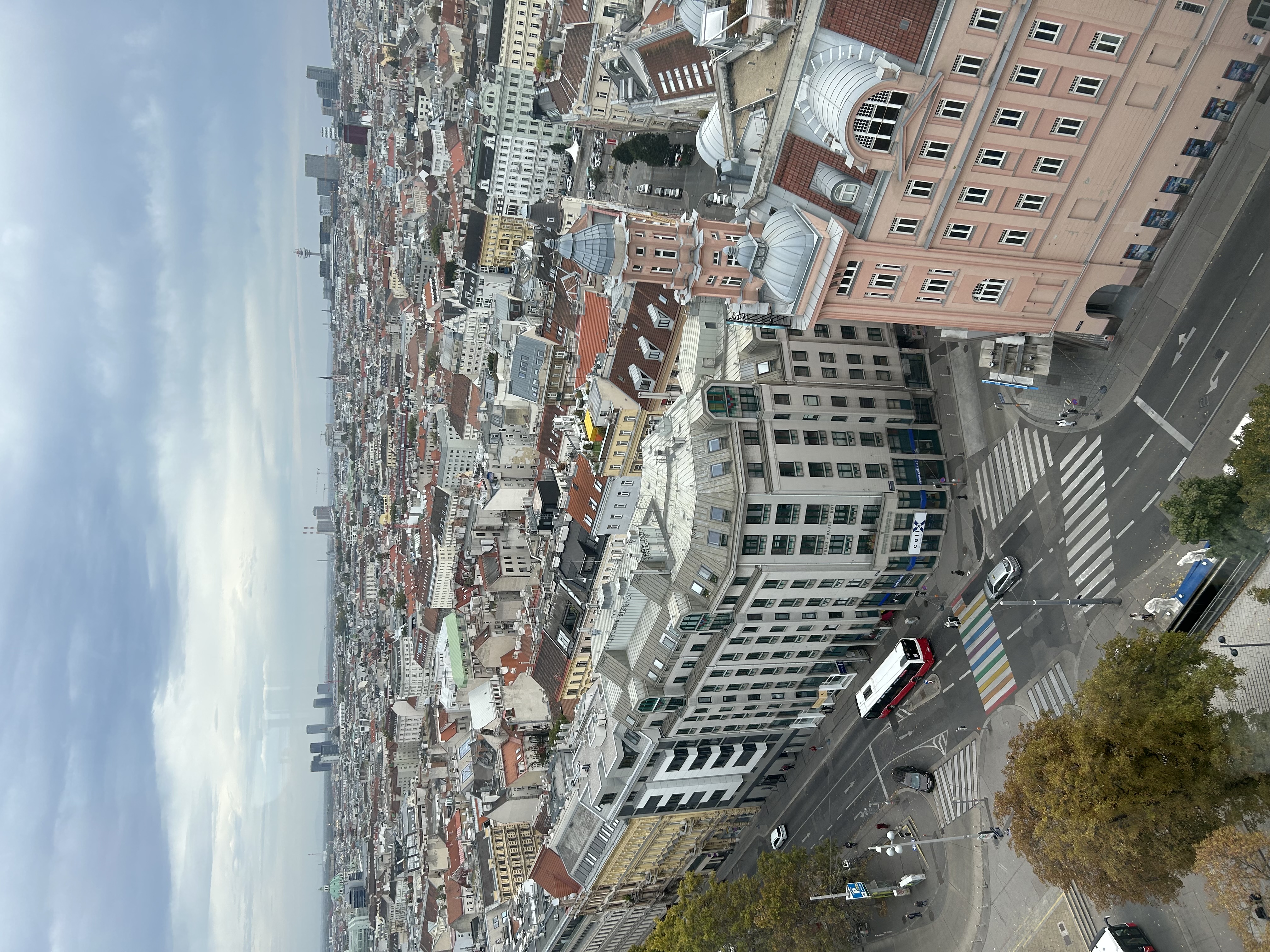 Panorámica de la ciudad de Viena, arquitectura imperial