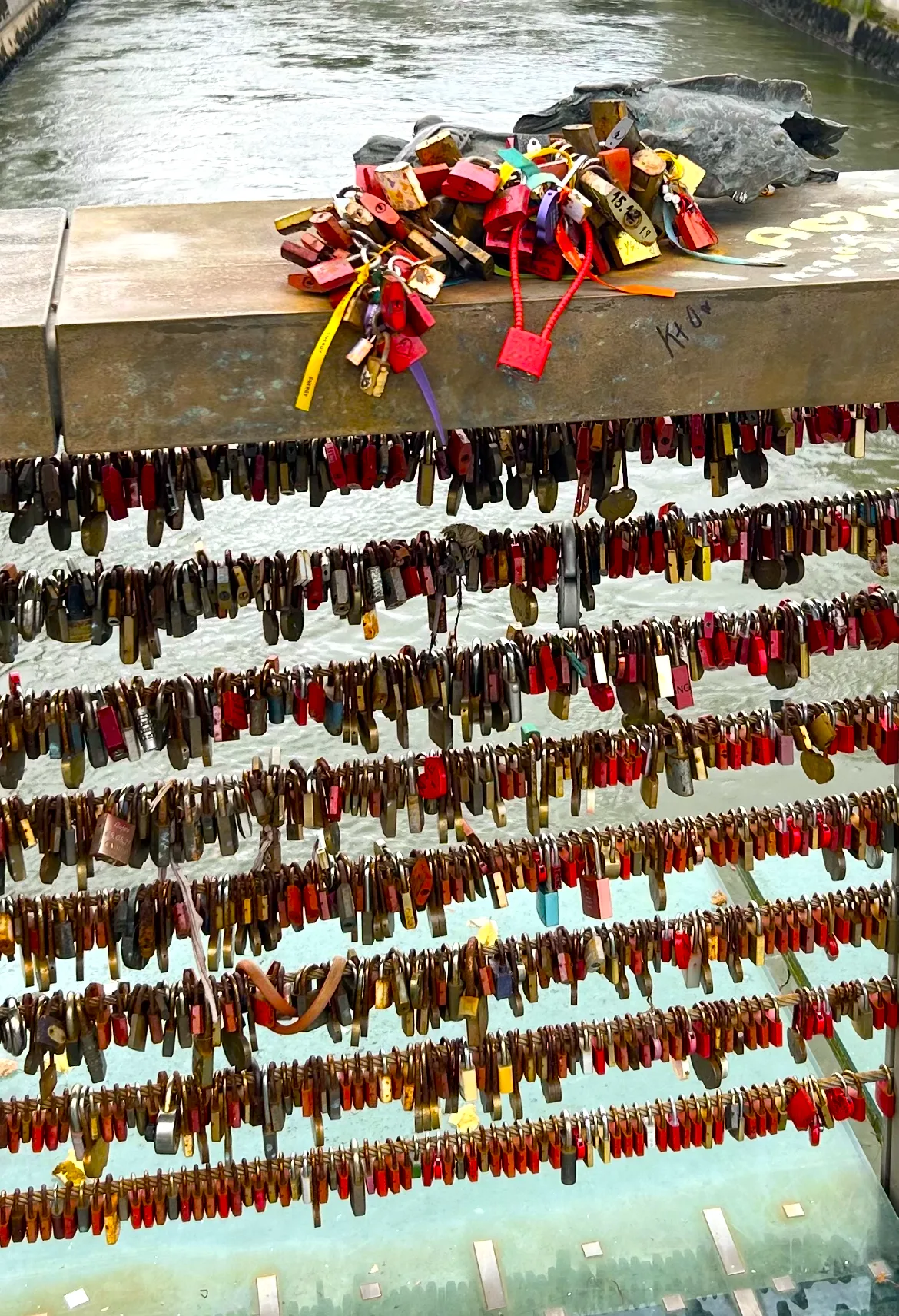 Candados de amor Puente de los Carniceros, río Ljubljanica Liubliana