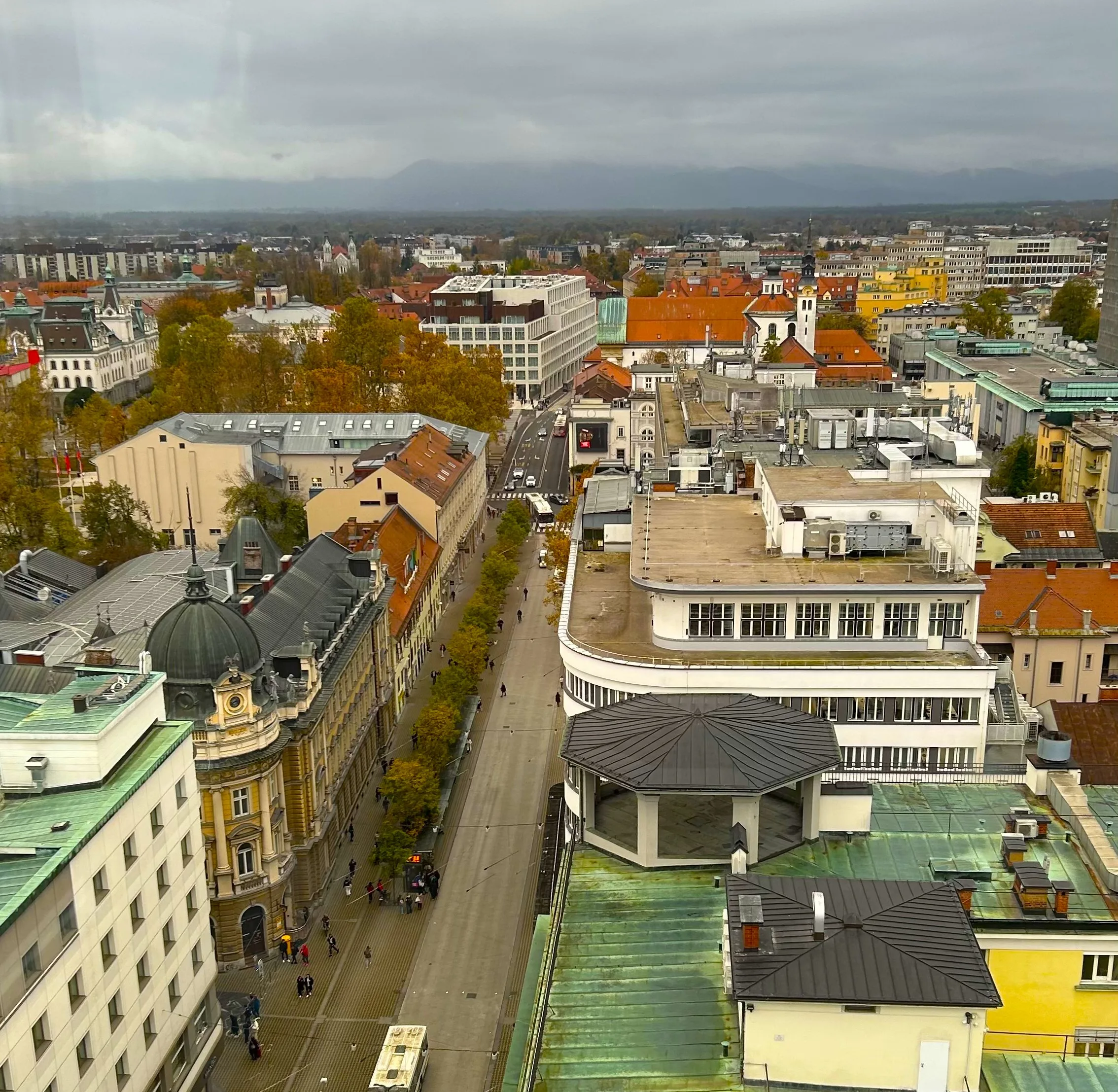 Panorámica de la ciudad de Liubliana, Eslovenia