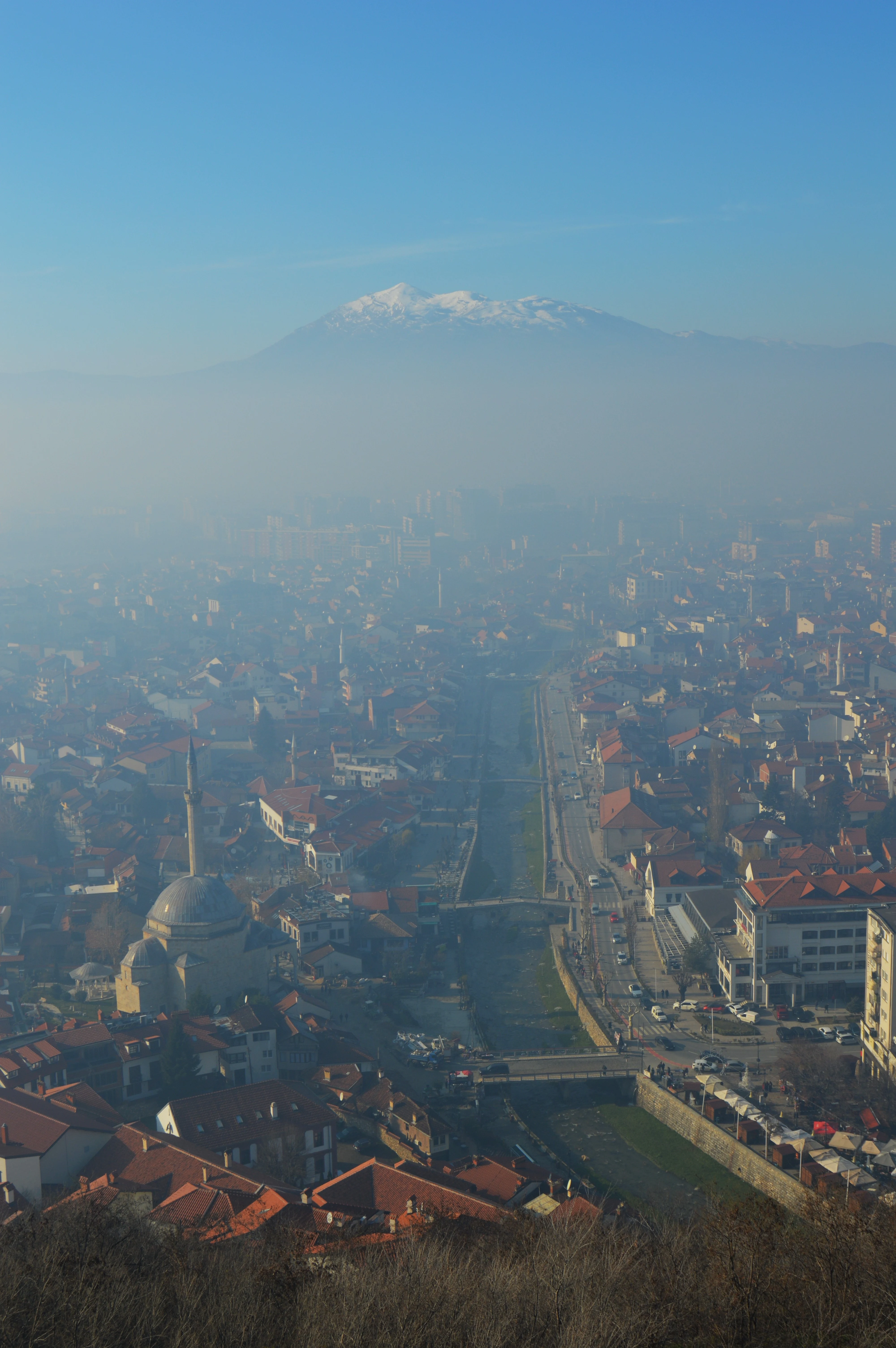 Vista panorámica de la ciudad de Prizren