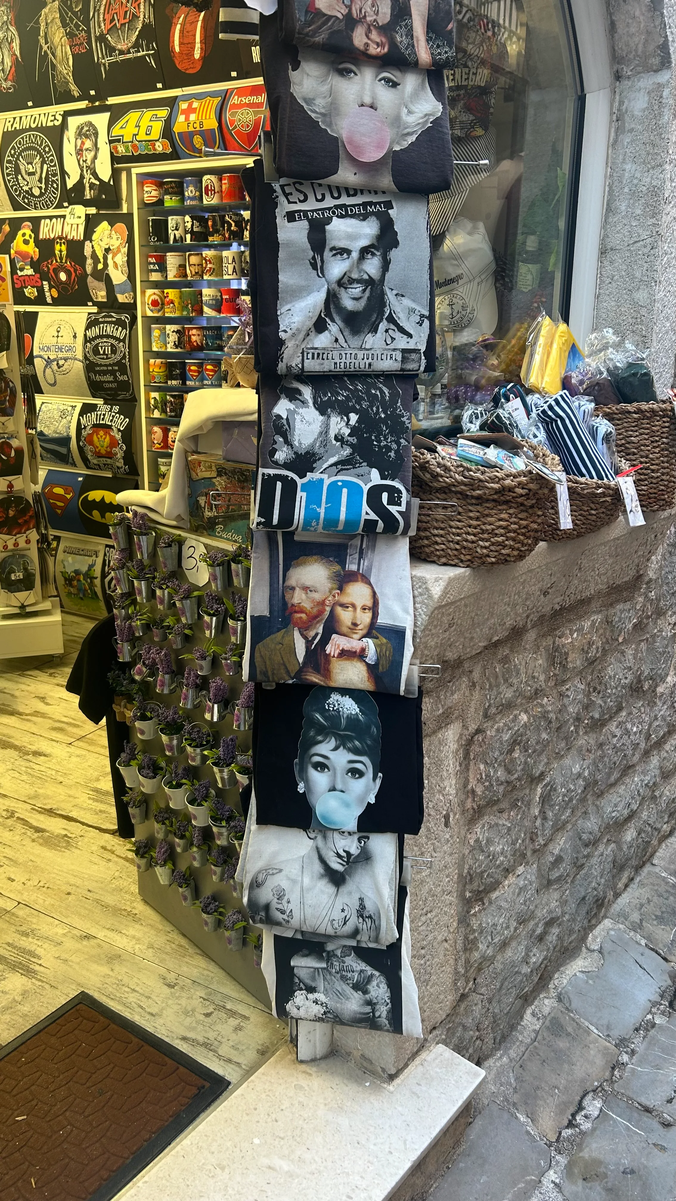 Tienda de recuerdos en Budva